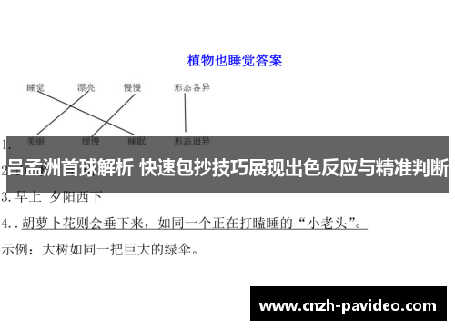 吕孟洲首球解析 快速包抄技巧展现出色反应与精准判断